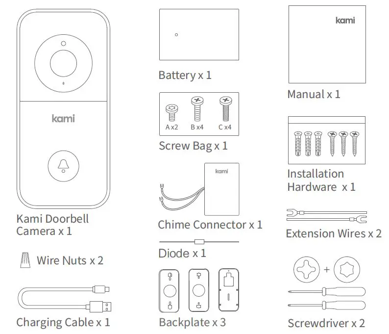 Kami YDS20121 Doorbell Camera fig1