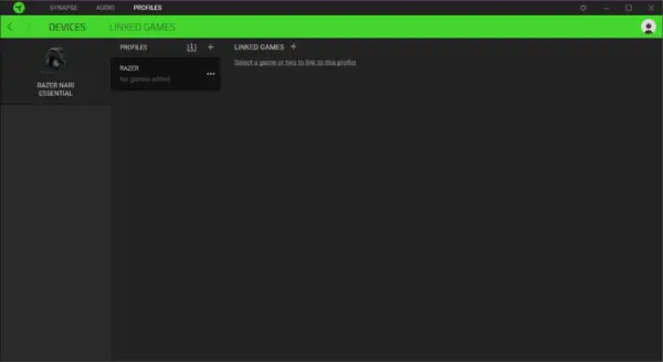Razer Nari Essential Headphones User Manual 26 Devices Subtab