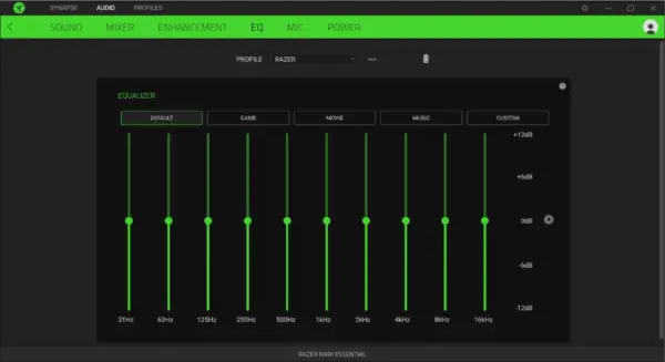 Razer Nari Essential Headphones User Manual 23 EQ Subtab