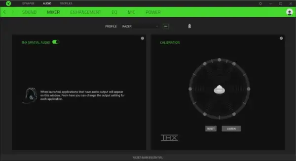 Razer Nari Essential Headphones User Manual 21 Mixer Subtab