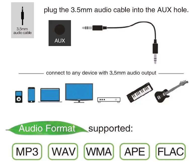 WinBridge S92 Plus Wireless Voice Amplifier Speaker User Manual - How to Play Aux