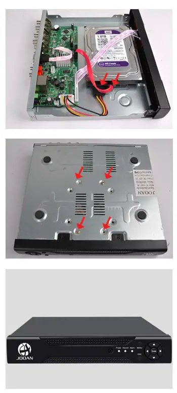 JOOAN Digital Video Recorder - HDD installation 2