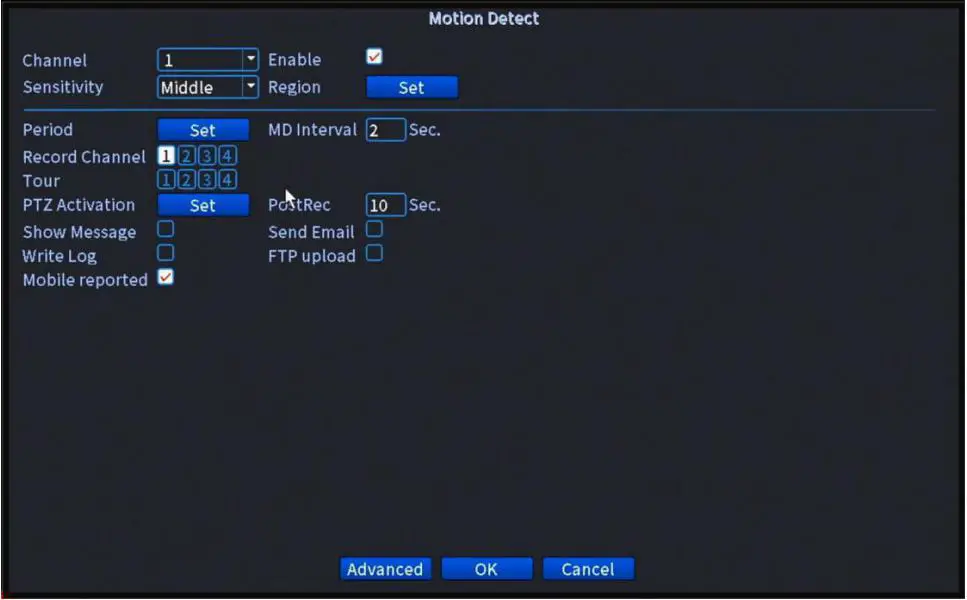 JOOAN Digital Video Recorder - HDD installation Motion detection
