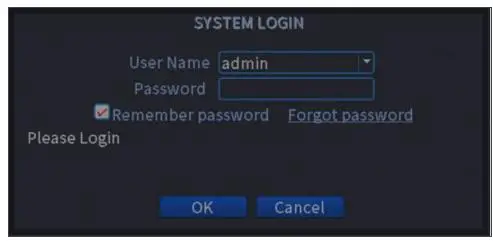 JOOAN Digital Video Recorder - Login