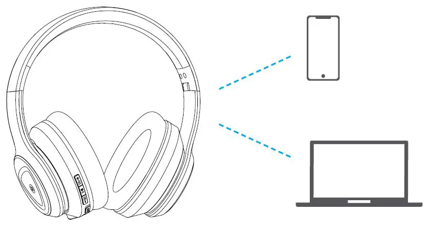 Saramonic SR-BH600 Noisewall Wireless Active Noise-Cancelling Headphones User Manual 10