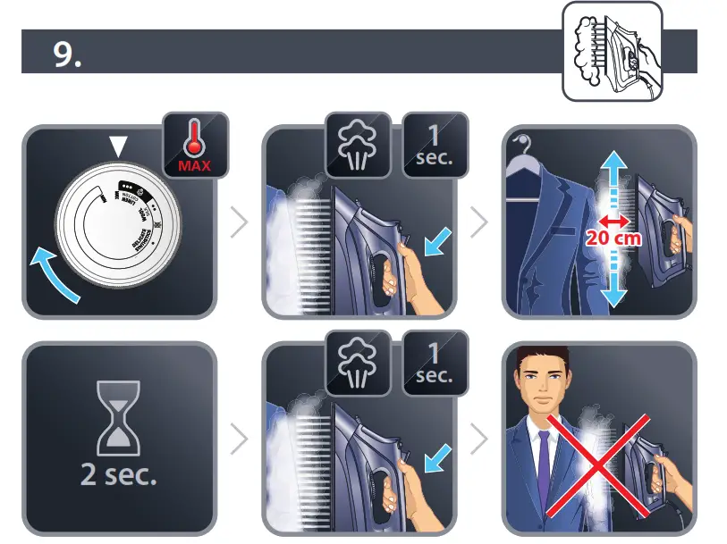 ROWENTA DW43XX Express Steam Iron - fig 11