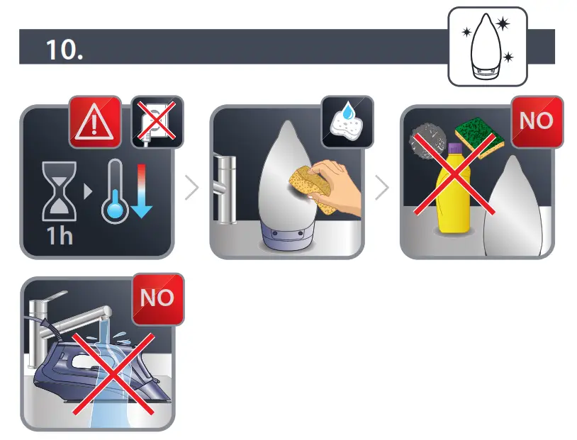 ROWENTA DW43XX Express Steam Iron - fig 12