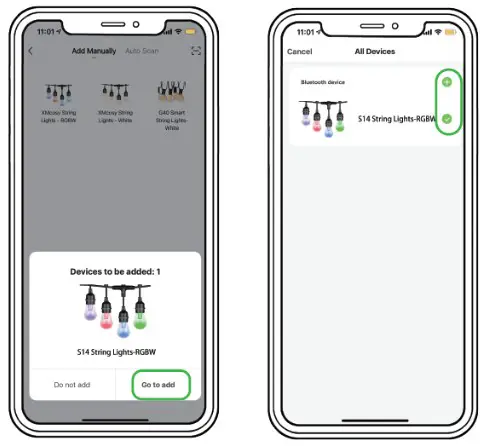 XMCOSY YJ 312 Smart RGBW String Lights - Add Device