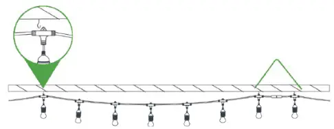 XMCOSY YJ SW15A Smart Warm White String Lights - Installing 1