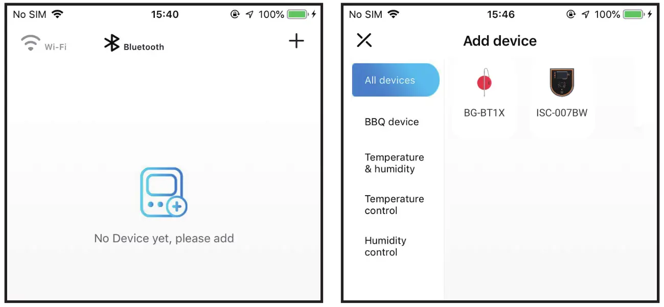 INKBIRD Smoker Controller - Bluetooth Connection