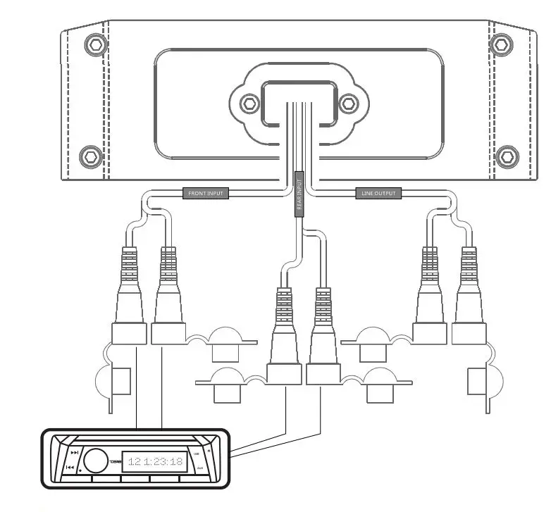 DS18 Hydro Full Range Digital Marine Monoblock AMP-11