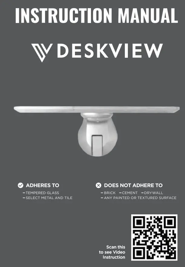 DESKVIEW 061020 Mini Standing Desk Instruction Manual