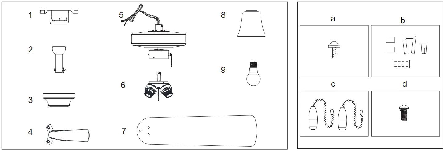 PROGRESS LIGHTING P250085 AirPro 52 Inch Ceiling Fan - Fig 1