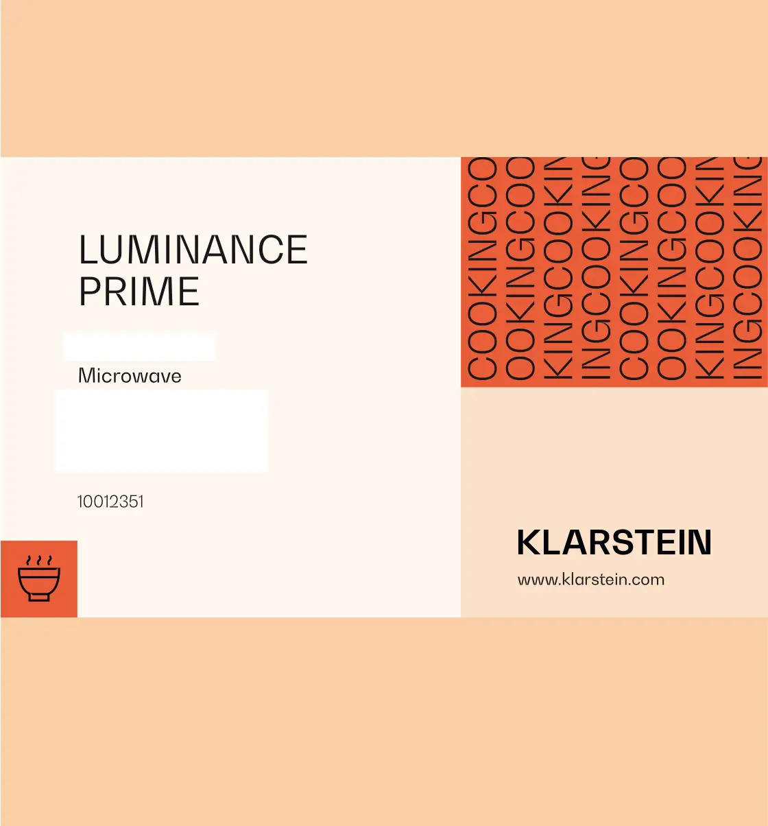 KLARSTEIN 10012351 Luminance Prime Microwave Oven Instruction Manual