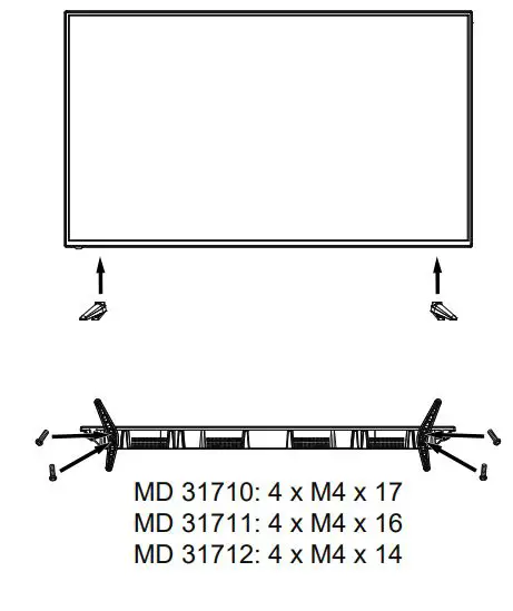MEDION Ultra HD TV User Guide - Mounting