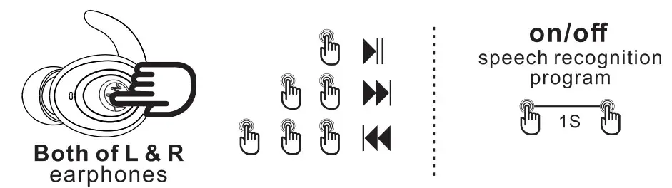 VERSA XV 01 Bluetooth Earphones - Operation 1