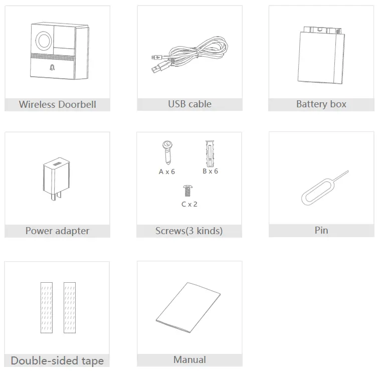 Hangzhou BELL1S Wireless Doorbell FIG 1