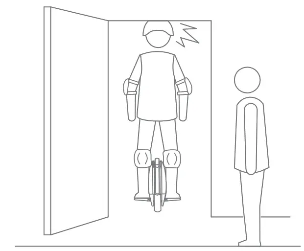 SEGWAY Ninebot One S2 Monowheel Electric Unicycles - doorways