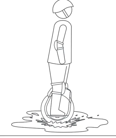 SEGWAY Ninebot One S2 Monowheel Electric Unicycles - water