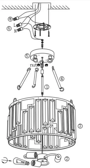 OUKANING-HG-HCX242-823US-Semi-Flush-Mount-1