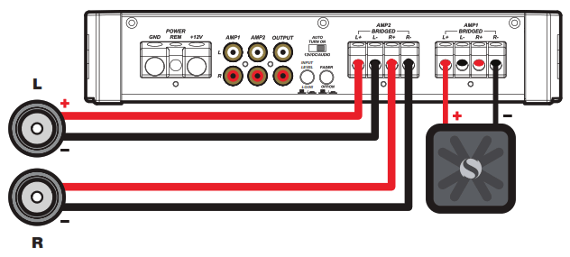 KICKER KXMA400.2 2x200-Watt Two-Channel Full-Range Class D Amplifier - POWER WIRING3