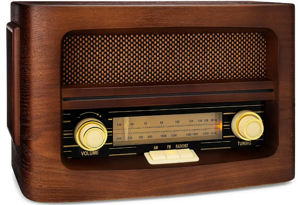 ClearClick-Classic-Vintage-Retro-Style-AM-FM Radio