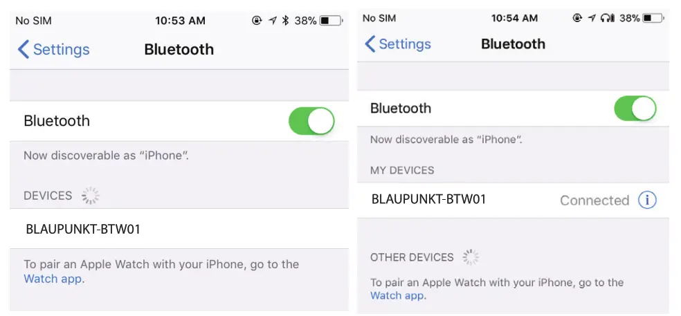 BLAUPUNKT Ture Wireless BTW-01 - Connecting