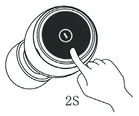 BLAUPUNKT Ture Wireless BTW-01 - Long press right touch button