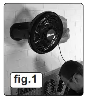 SEALEY SFF12 V2 12 Inch 3 Speed Desk Floor Fan - Fig