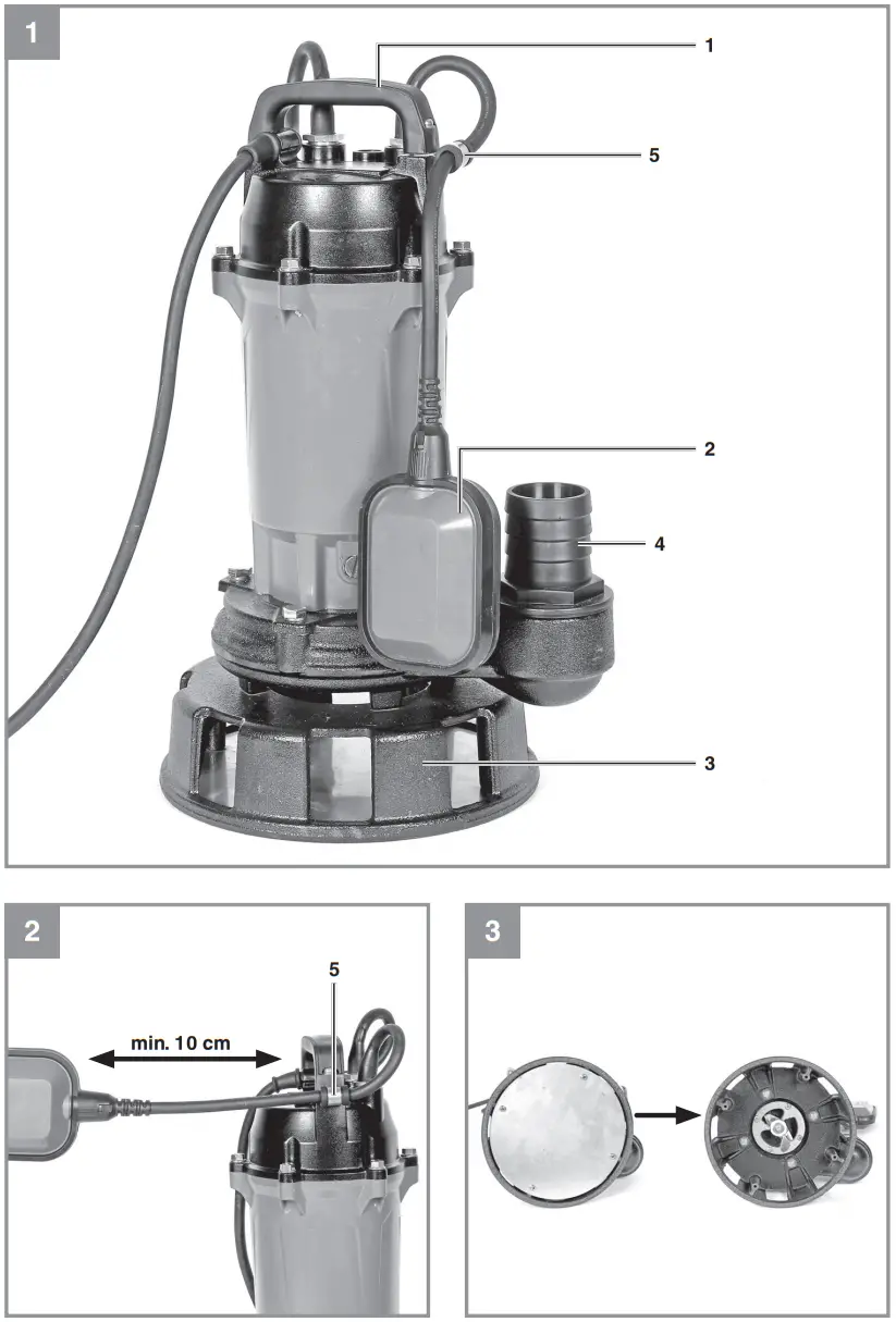 Einhell GE DP 900 Cut Dirt Water Pump - FIG 1