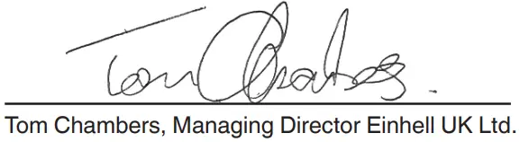 Einhell GE DP 900 Cut Dirt Water Pump - SIGN 3