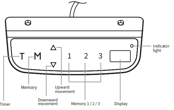 vivo-DESK-V133E-Black-Electric-Dual-Motor-Desk-Frame-Controller-2