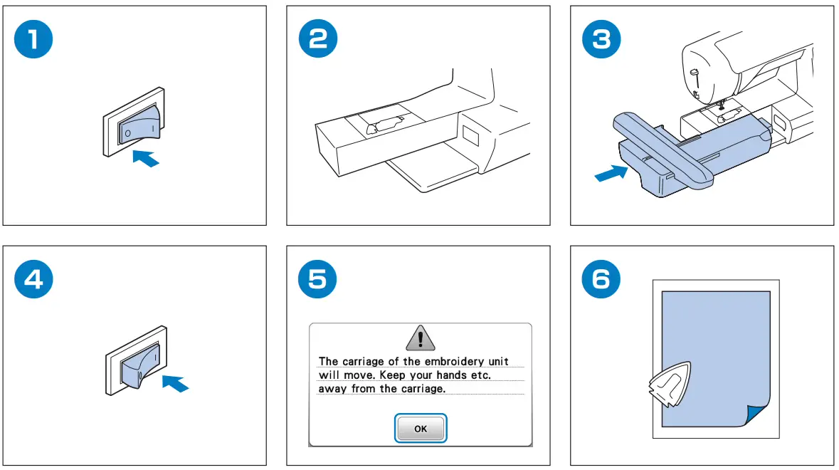 Preparing to Embroider