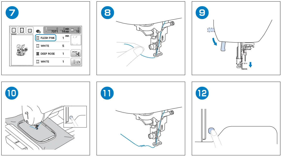 Selecting Embroidery Patterns