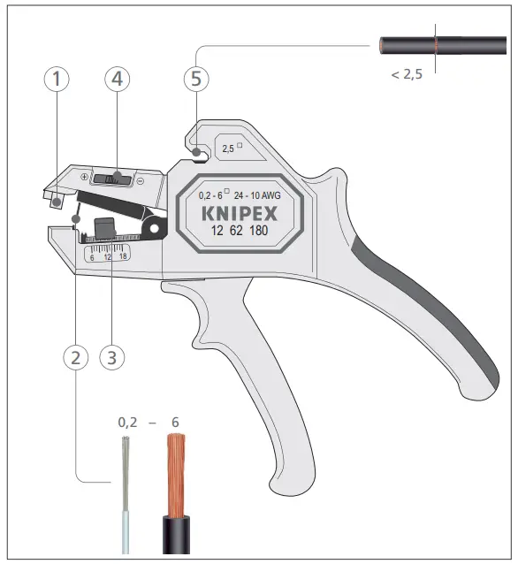 KNIPEX-12-62-180-Automatic-Insulation-Stripper-FIG-1