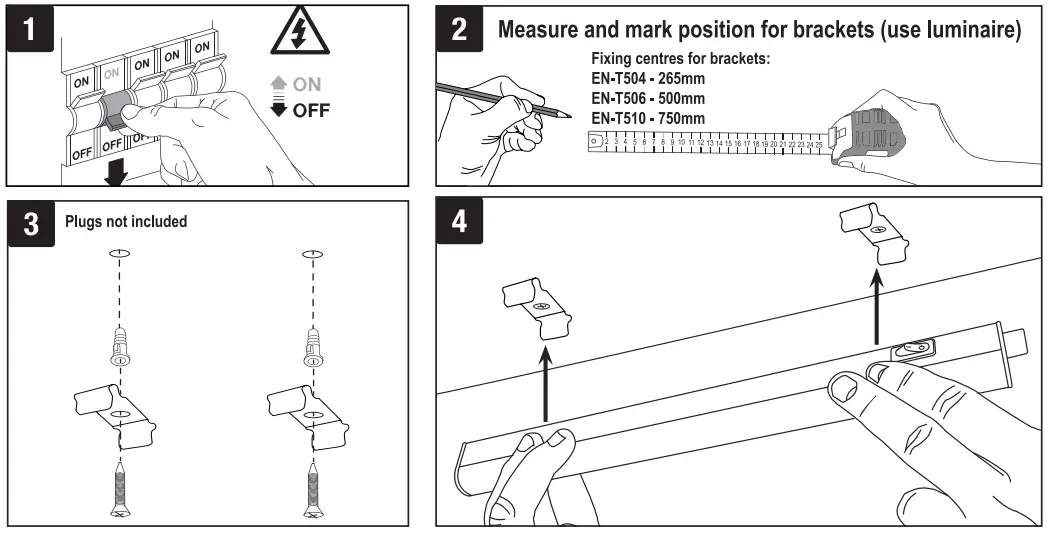 Aurora EN-T504 LinkE 10W Undercabinet Striplight 3000K Warm fig (1)