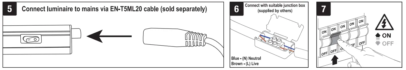 Aurora EN-T504 LinkE 10W Undercabinet Striplight 3000K Warm fig (2)