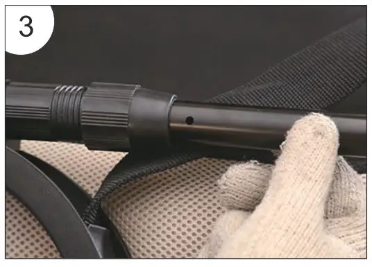 10L0L F55-Q Universal Golf Cart Rear Seat Golf Bag Rack - Figure 3