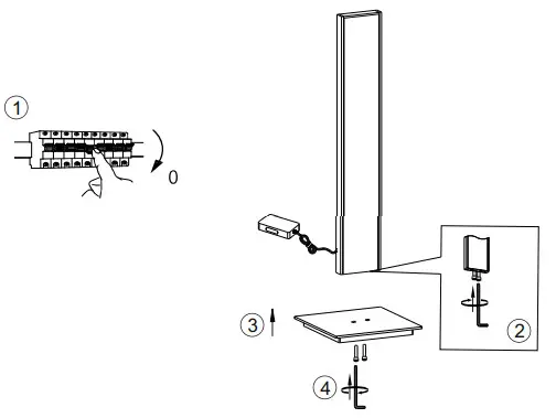 Paul Neuhaus 4460-95-01 LED Table Lamp - fitting
