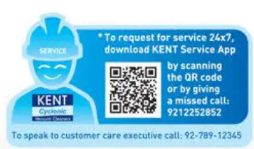 KENT Wet & Dry Rechargeable Vacuum Cleaner - Customer care