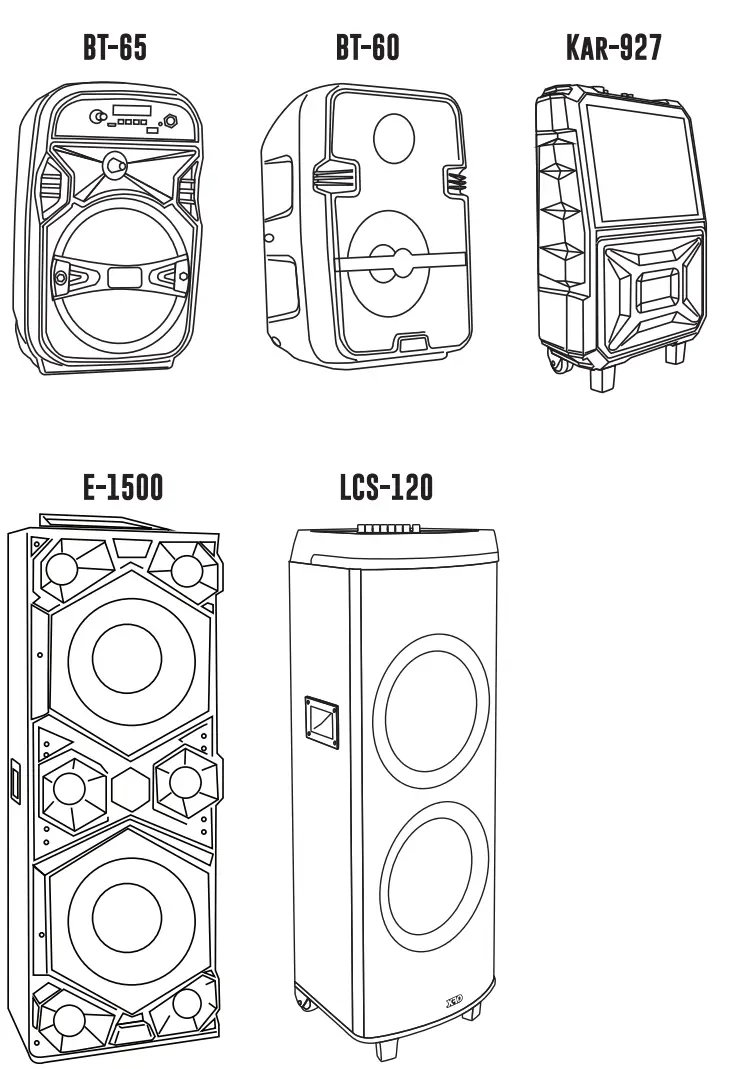 QFX PBX 264 Portable Speakers - fig 2