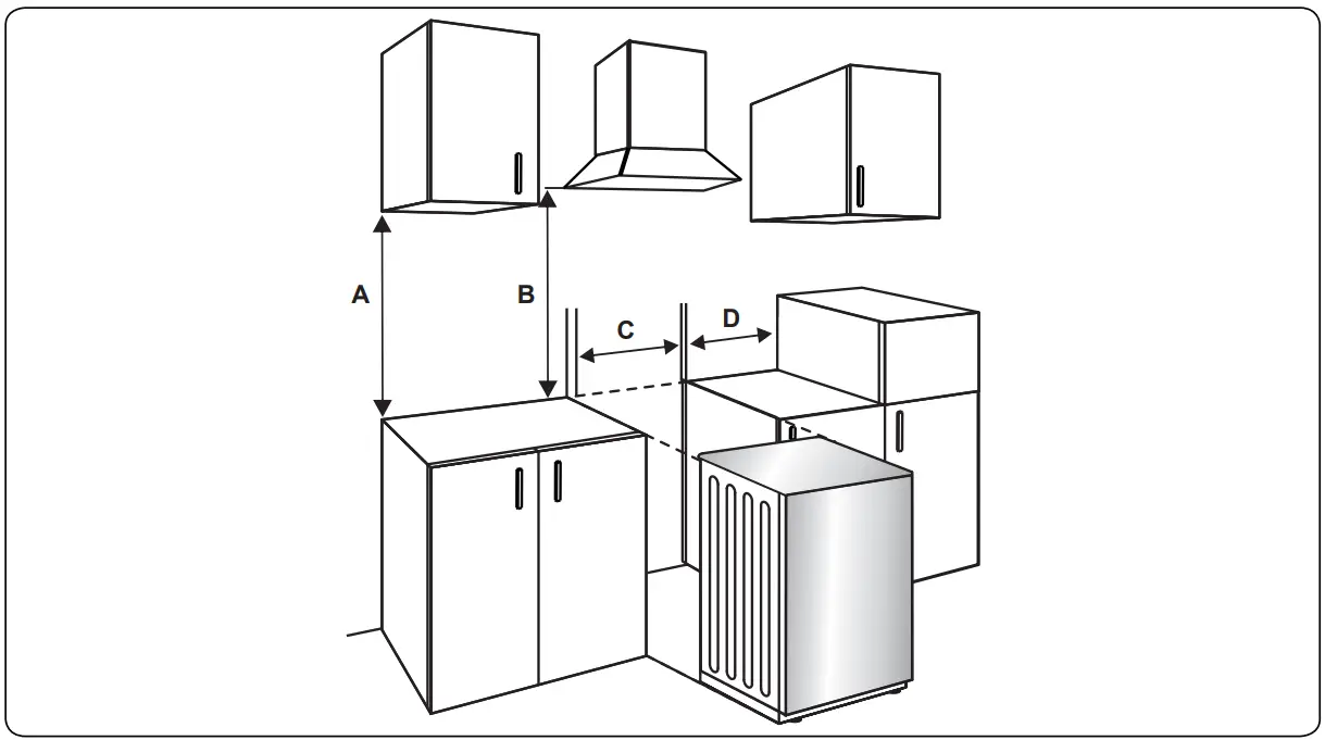 PowerPoint P05E1V1W Free Standing Cooker - fig