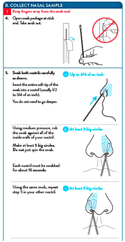 BinaxNOW COVID-19 Antigen Self TEST - used during testing 3
