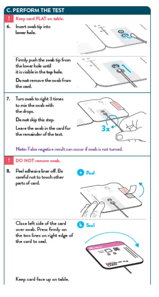 BinaxNOW COVID-19 Antigen Self TEST - used during testing 5