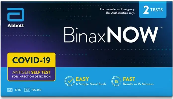 BinaxNOW COVID-19 Antigen Self TEST
