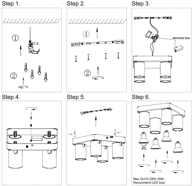 NOVA LIFE 5147402153 Scott Spot Ceiling Lamp - fig 2