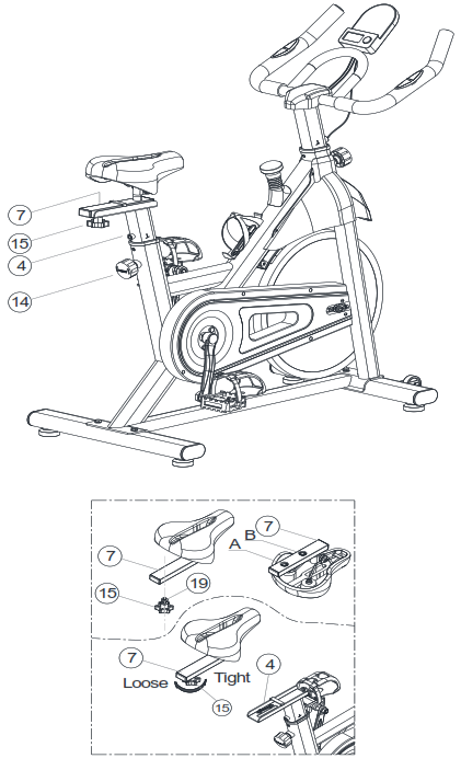 SUNNY SF-B122055 Essential Connected Magnetic Cycle Bike - 12