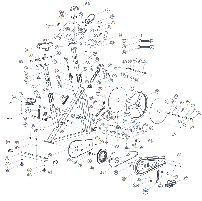 SUNNY SF-B122055 Essential Connected Magnetic Cycle Bike - 18