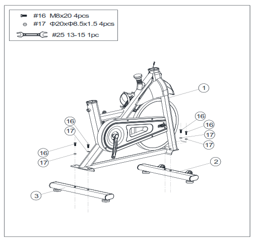 SUNNY SF-B122055 Essential Connected Magnetic Cycle Bike - 3