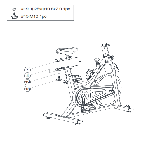 SUNNY SF-B122055 Essential Connected Magnetic Cycle Bike - 6
